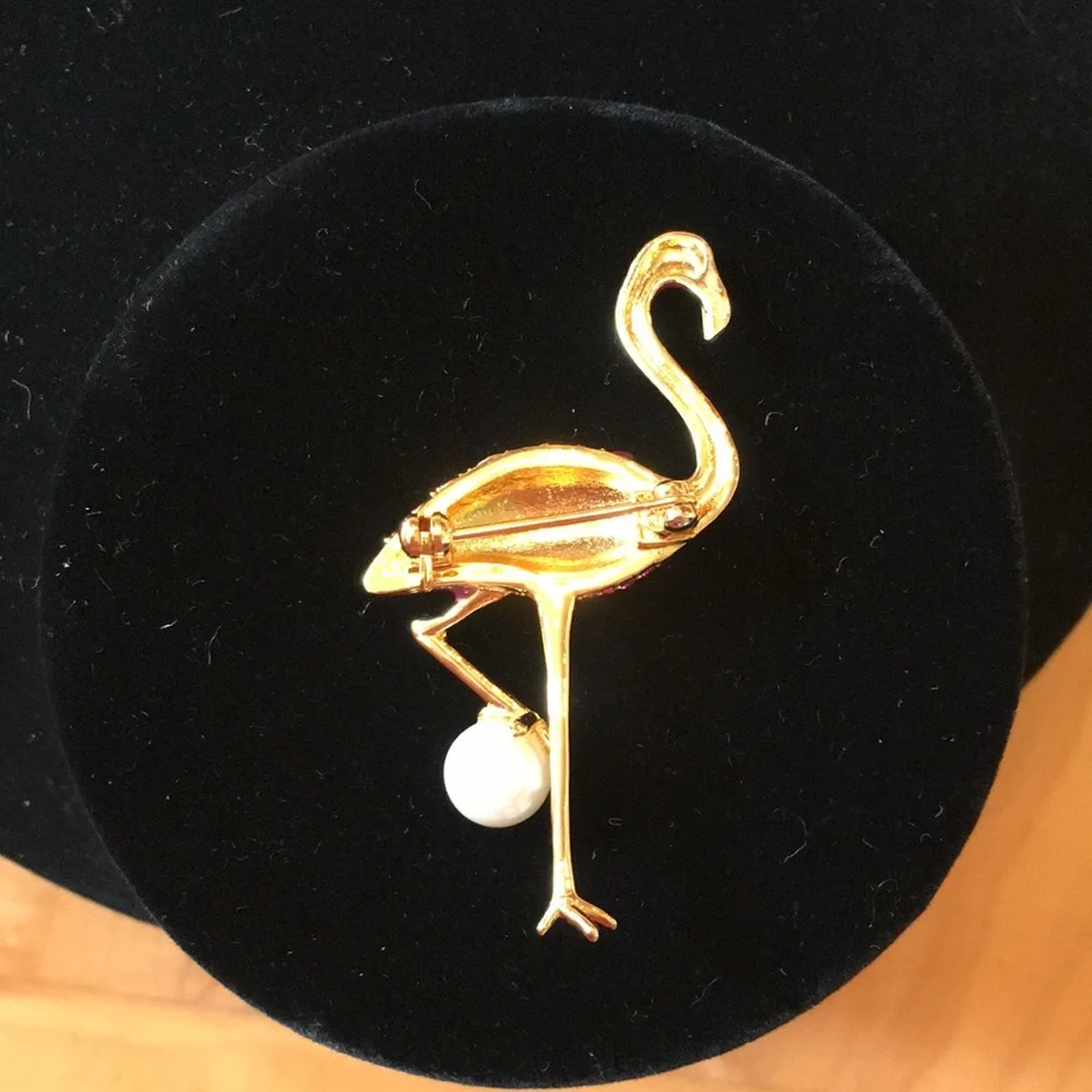 TALBOTS | Flamingo Brooch Pin